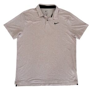 Nike Dri-Fit XL Pink Short Sleeve Men's‎ Performace Polo Shirt